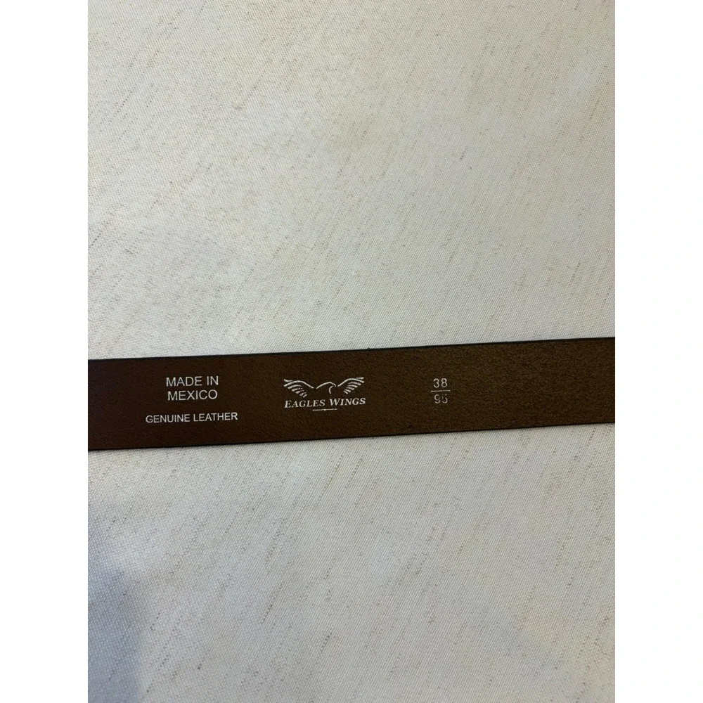 Eagles Wings Alabama Crimson Tide Leather Belt Mens 38 Brown Excellent NCAA